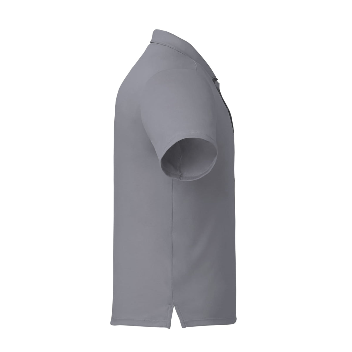 Evans Eco Recycled Performance Polo for Men Laser Engraving - Steel Grey - Right Side