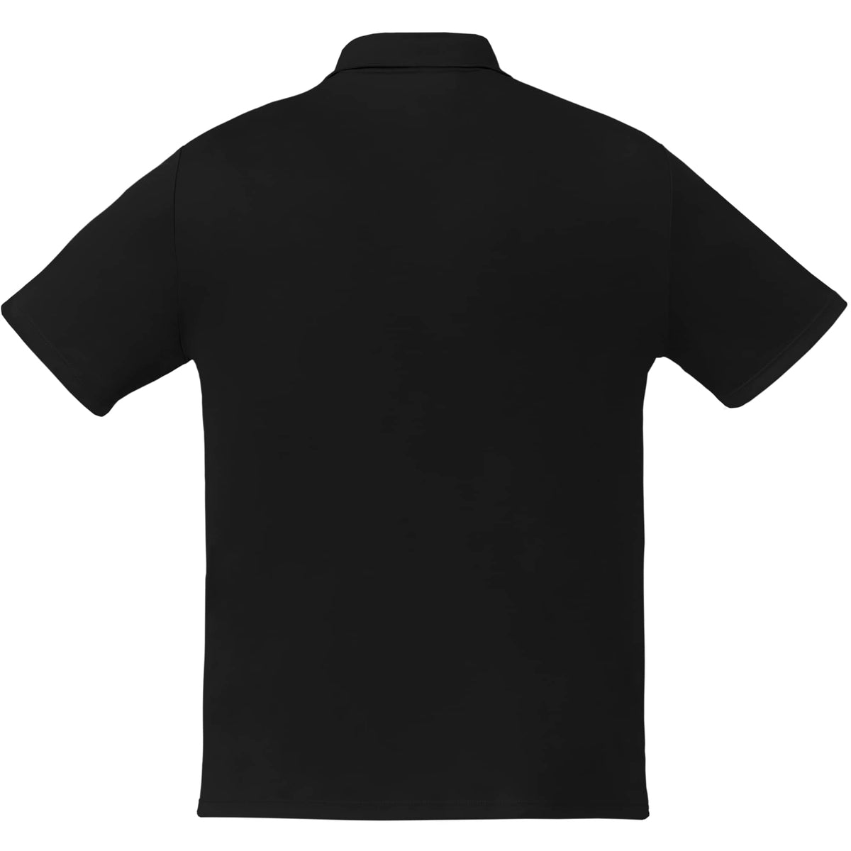 Evans Eco Recycled Performance Polo for Men Transfer - Black - Back
