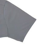Evans Eco Recycled Performance Polo for Men Transfer - Steel Grey - Detail Sleeve