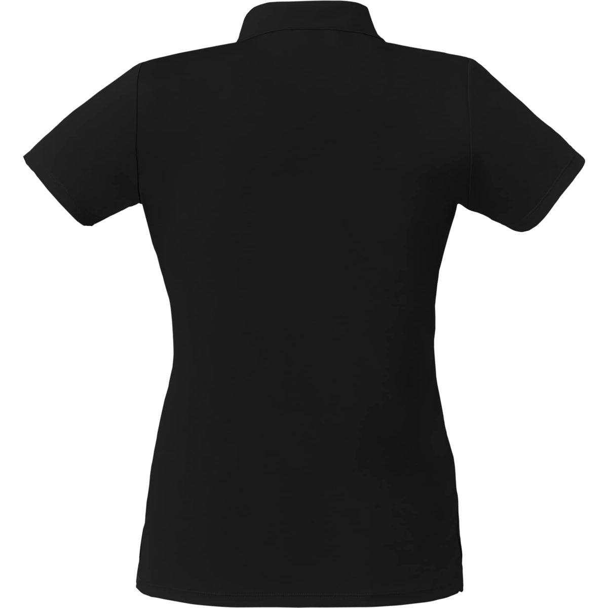 Evans Eco Recycled Polyester Polo for Women Debossing - Black - Back