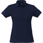 Evans Eco Recycled Polyester Polo for Women Debossing - Navy - Front