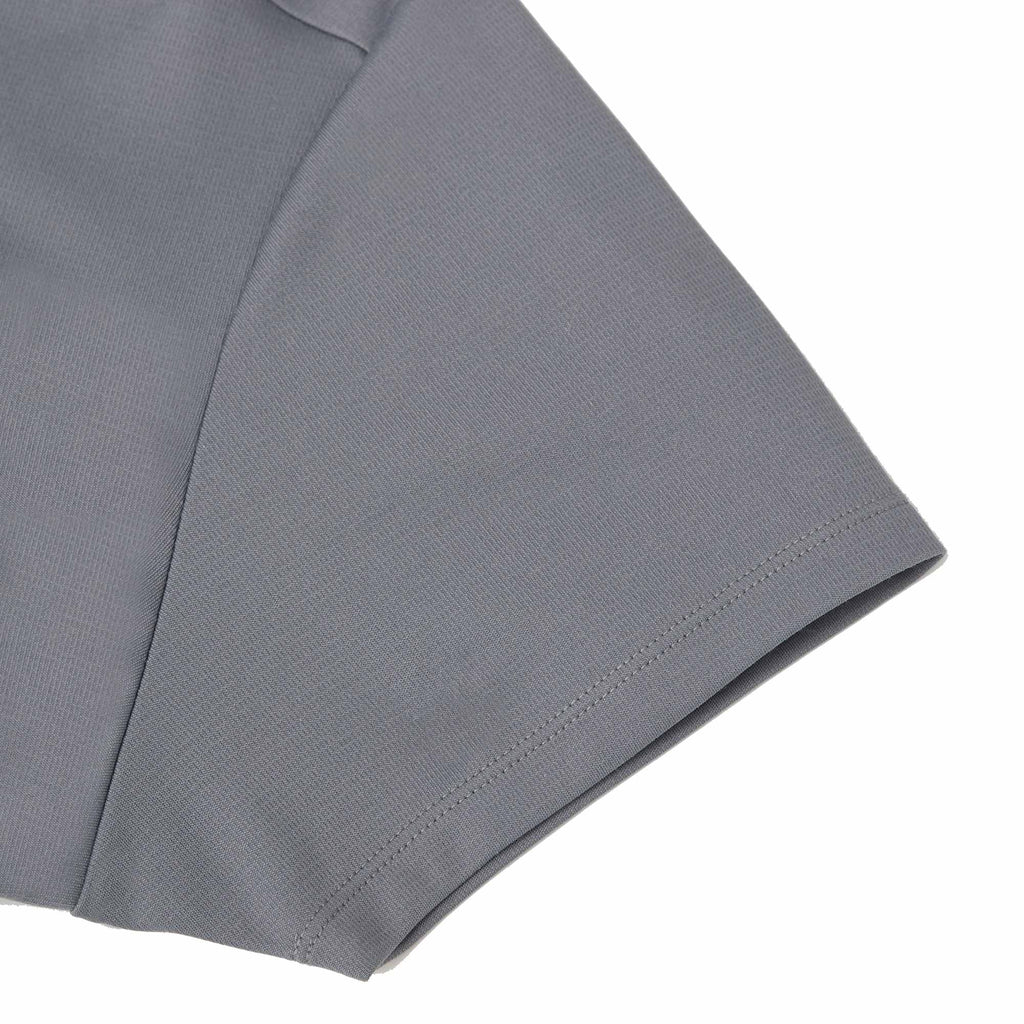 Evans Eco Recycled Polyester Polo for Women Debossing - Steel Grey - Detail Cuff
