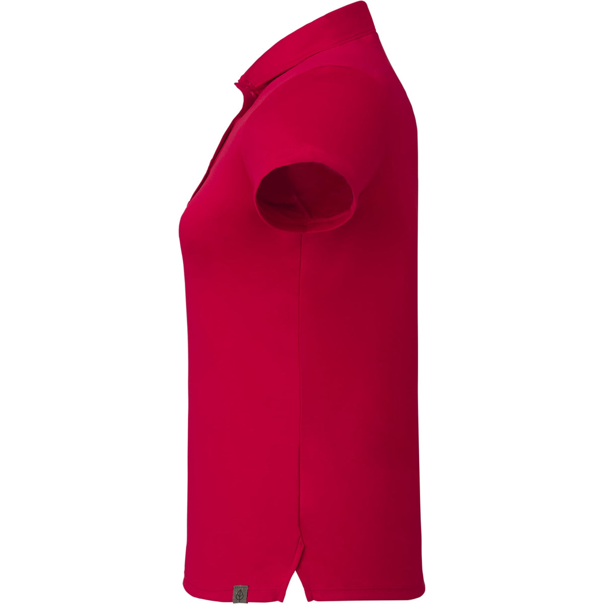 Evans Eco Recycled Polyester Polo for Women Laser Engraving - Team Red - Left Side