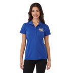 Evans Eco Recycled Polyester Polo for Women Transfer - New Royal - Front On Model