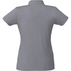 Evans Eco Recycled Polyester Polo for Women Transfer - Steel Grey - Back