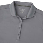 Evans Eco Recycled Polyester Polo for Women Transfer - Steel Grey - Detail Collar