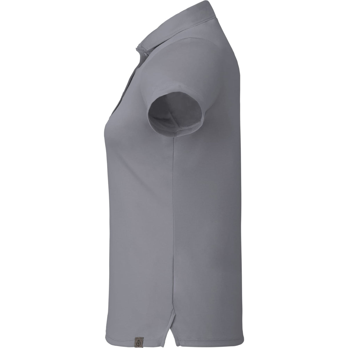 Evans Eco Recycled Polyester Polo for Women Transfer - Steel Grey - Left Side