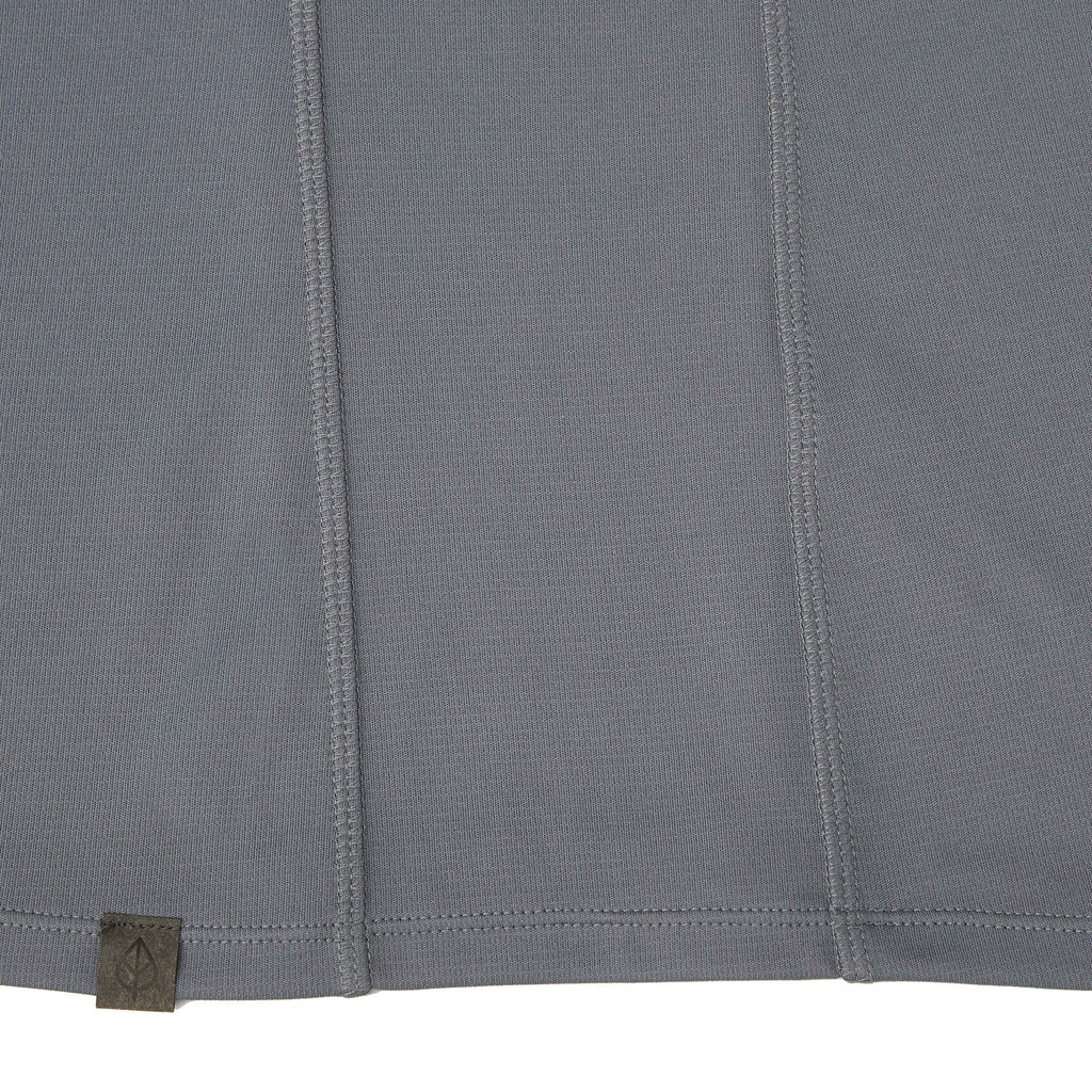Evans Recycled Performance Half Zip for Women Debossing - Steel Grey - Detail 2