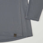 Evans Recycled Performance Half Zip for Women Debossing - Steel Grey - Detail 3