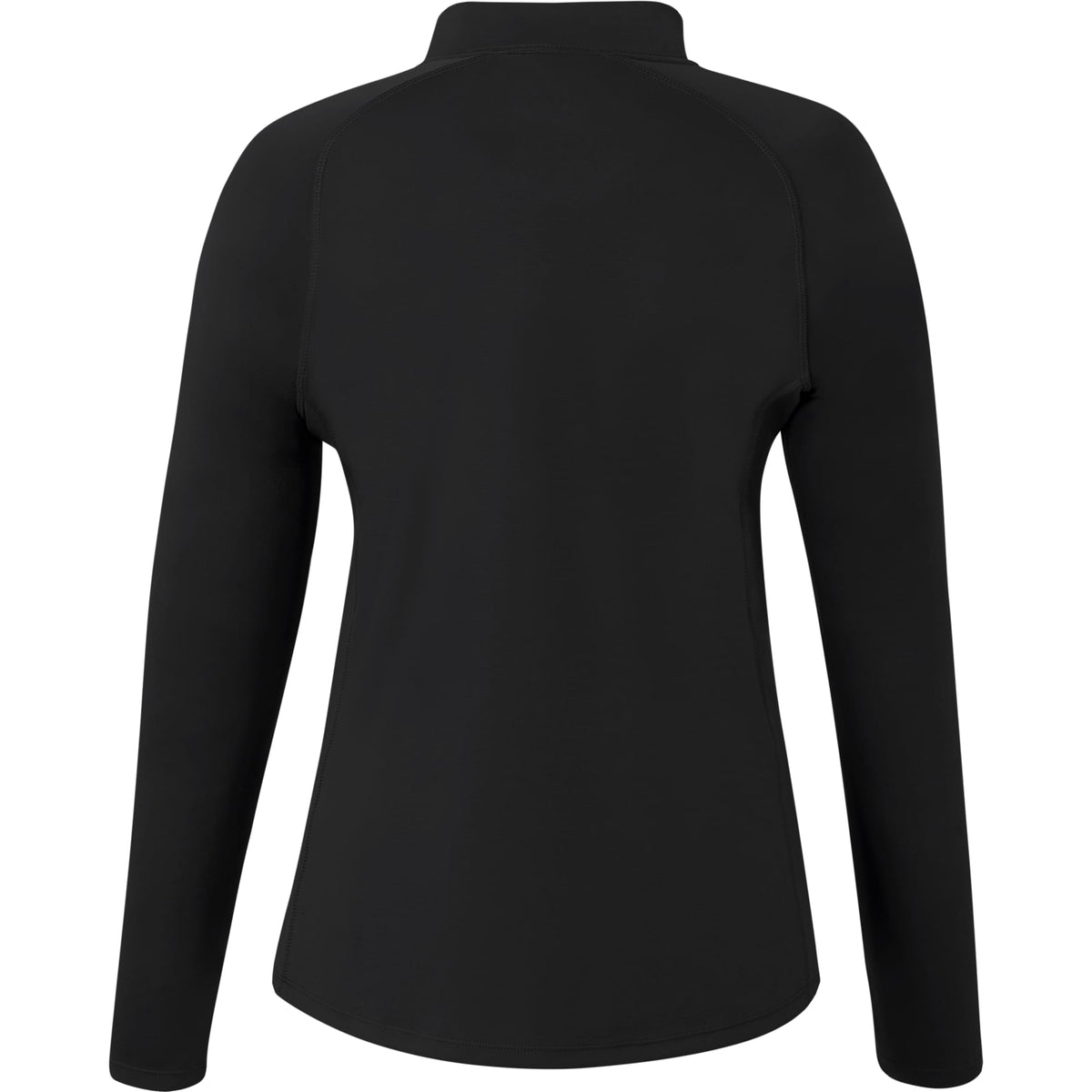 Evans Recycled Performance Half Zip for Women Laser Engraving - Black - Back