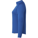 Evans Recycled Performance Half Zip for Women Laser Engraving - New Royal - Left Side