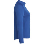 Evans Recycled Performance Half Zip for Women Laser Engraving - New Royal - Right Side