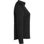 Evans Recycled Performance Half Zip for Women Transfer - Black - Right Side