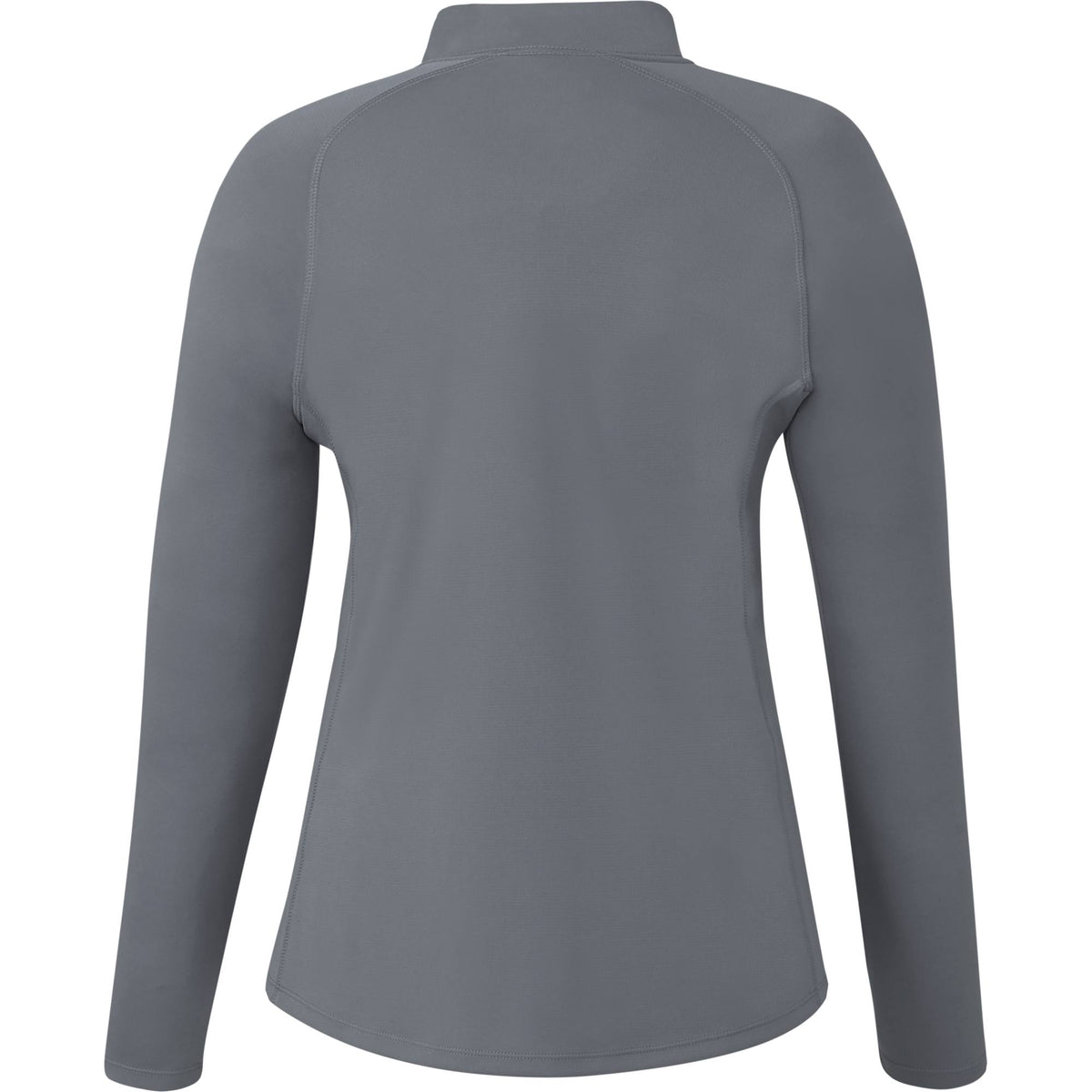 Evans Recycled Performance Half Zip for Women Transfer - Steel Grey - Back