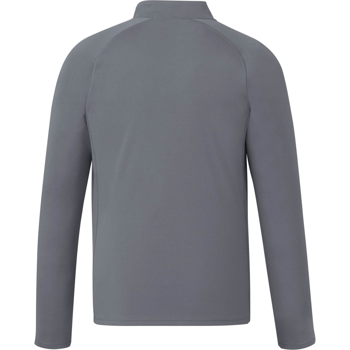 Evans Recycled Performance Quarter Zip for Men Laser Engraving - Steel Grey - Back