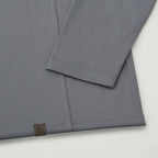 Evans Recycled Performance Quarter Zip for Men Laser Engraving - Steel Grey - Detail