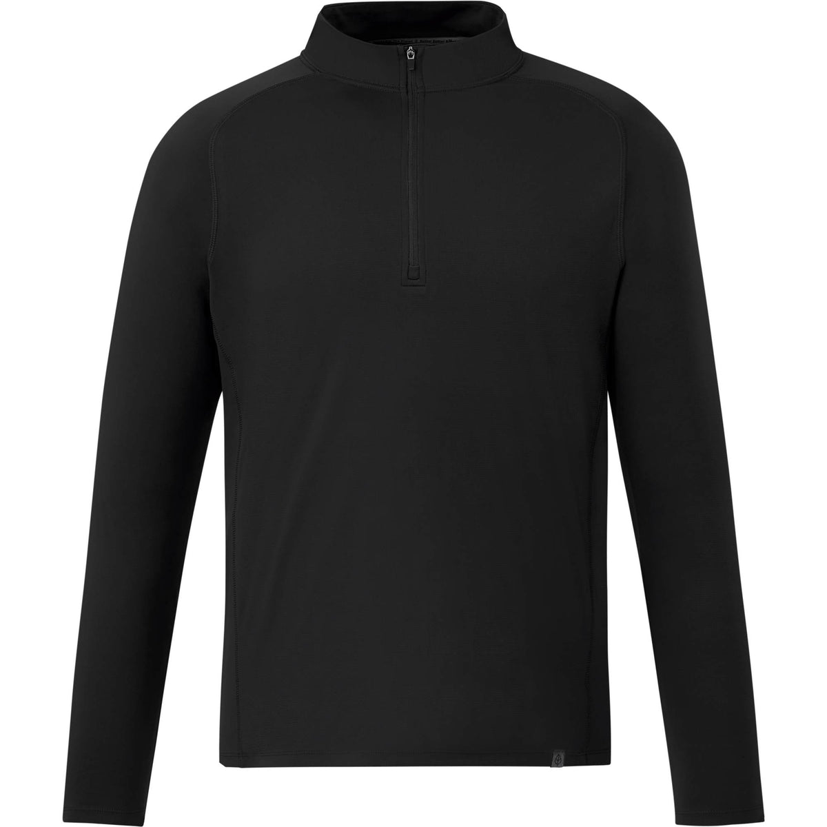 Evans Recycled Performance Quarter Zip for Men Transfer - Black - Front