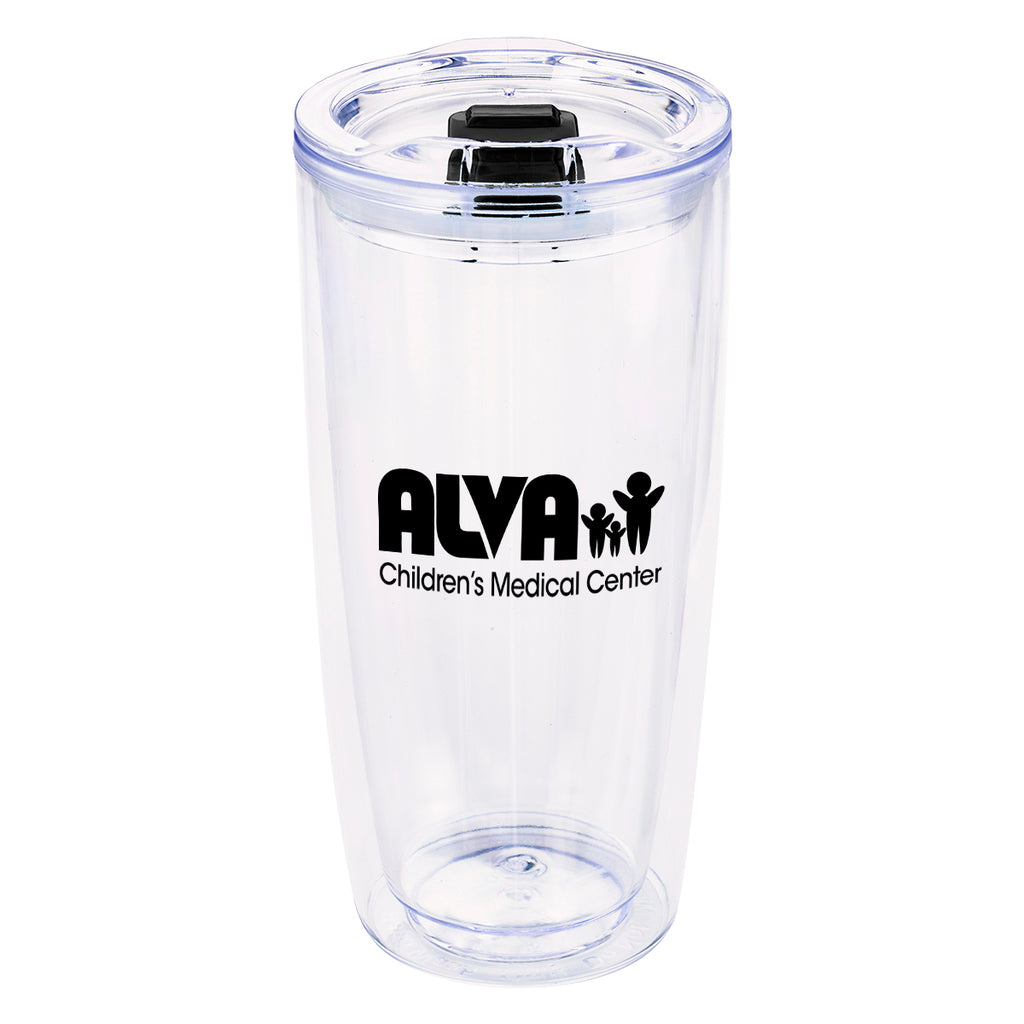 Everest Clarity Recycled Tumbler, 19 oz - Black - Silk Screen