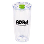 Everest Clarity Recycled Tumbler, 19 oz - Lime Green - Silk Screen