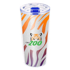 Everest Clarity Recycled Tumbler with Insert, 19 oz - Clear with Blue - Full Color