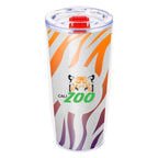 Everest Clarity Recycled Tumbler with Insert, 19 oz - Red Lid Slider - Full Color