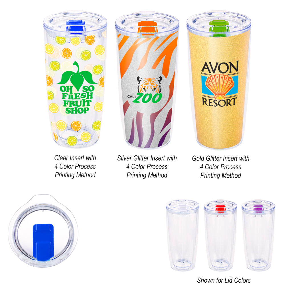 Everest Clarity Recycled Tumbler with Insert, 19 oz