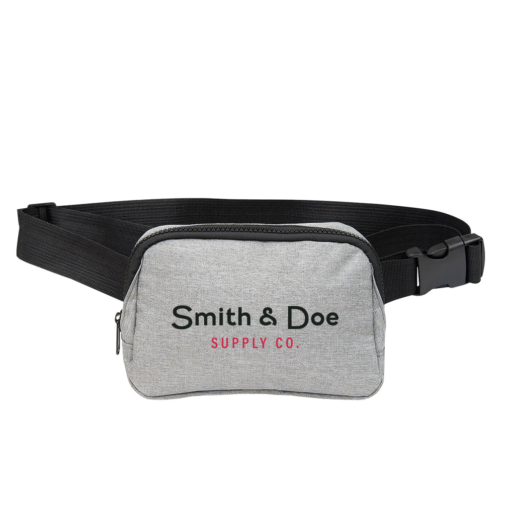 Everett Heathered Belt Bag in Recycled PET - Heather Gray - Colorbrite