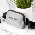 Everett Heathered Belt Bag in Recycled PET - Lifestyle_Silkscreen
