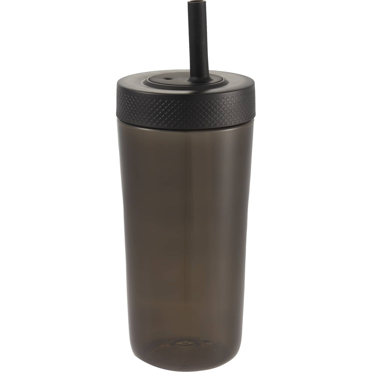 Everywhere Recycled Plastic Straw Tumbler, 22 oz - Black - Right Angle
