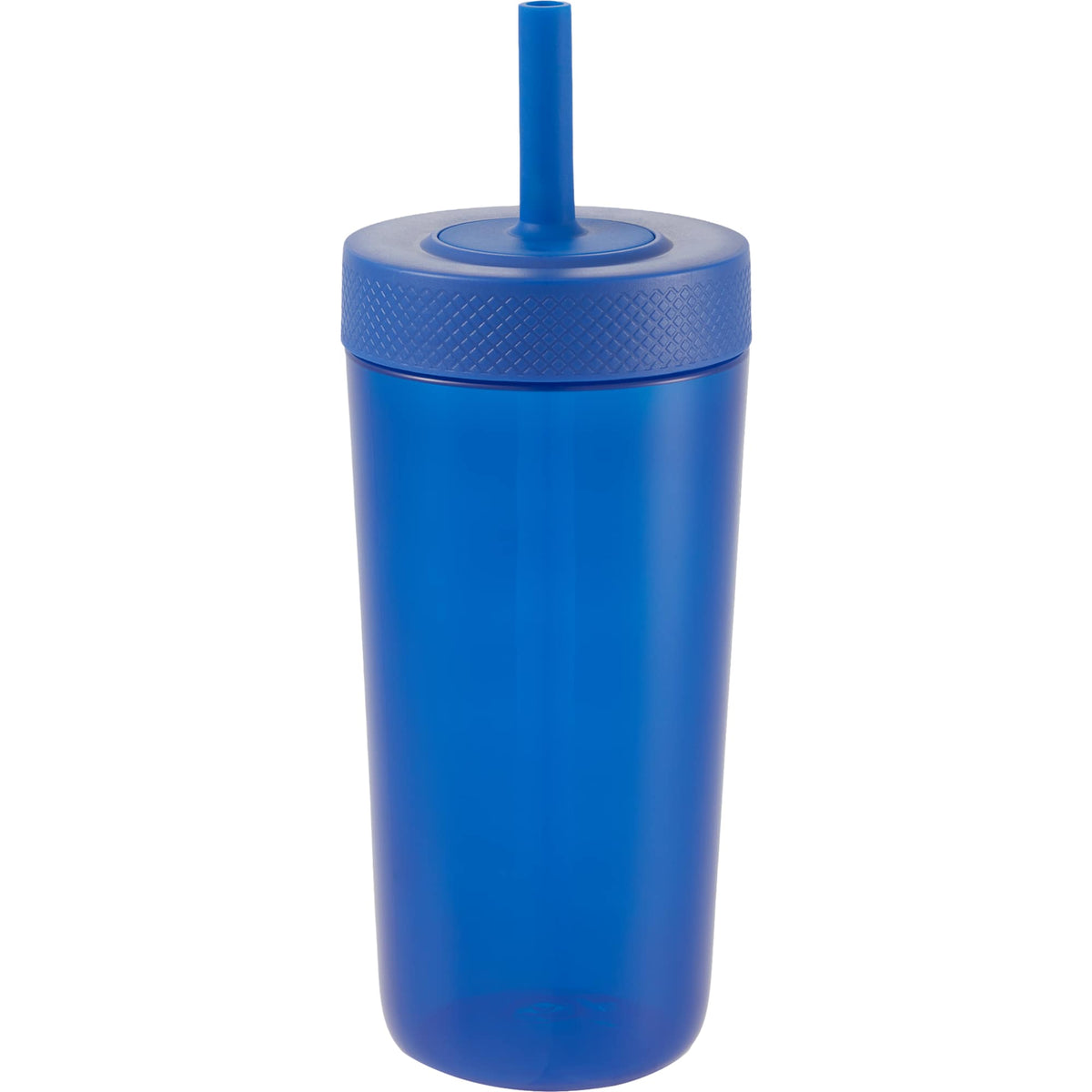Everywhere Recycled Plastic Straw Tumbler, 22 oz - Royal - Back