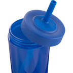 Everywhere Recycled Plastic Straw Tumbler, 22 oz - Royal - Detail 2