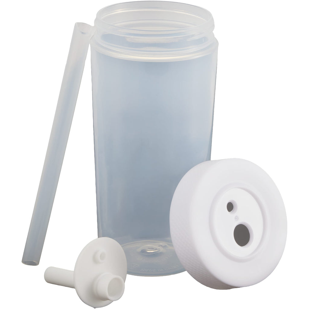 Everywhere Recycled Plastic Straw Tumbler, 22 oz - White - Detail 3