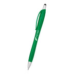 Evolution Pen with Stylus Tip - Green - Silk Screen