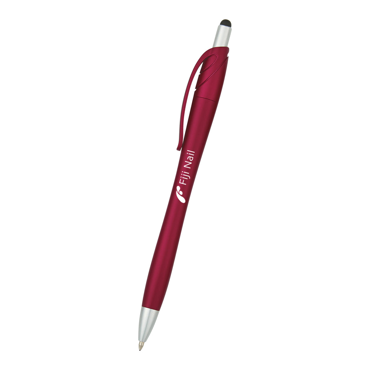 Evolution Pen with Stylus Tip - Red - Silk Screen