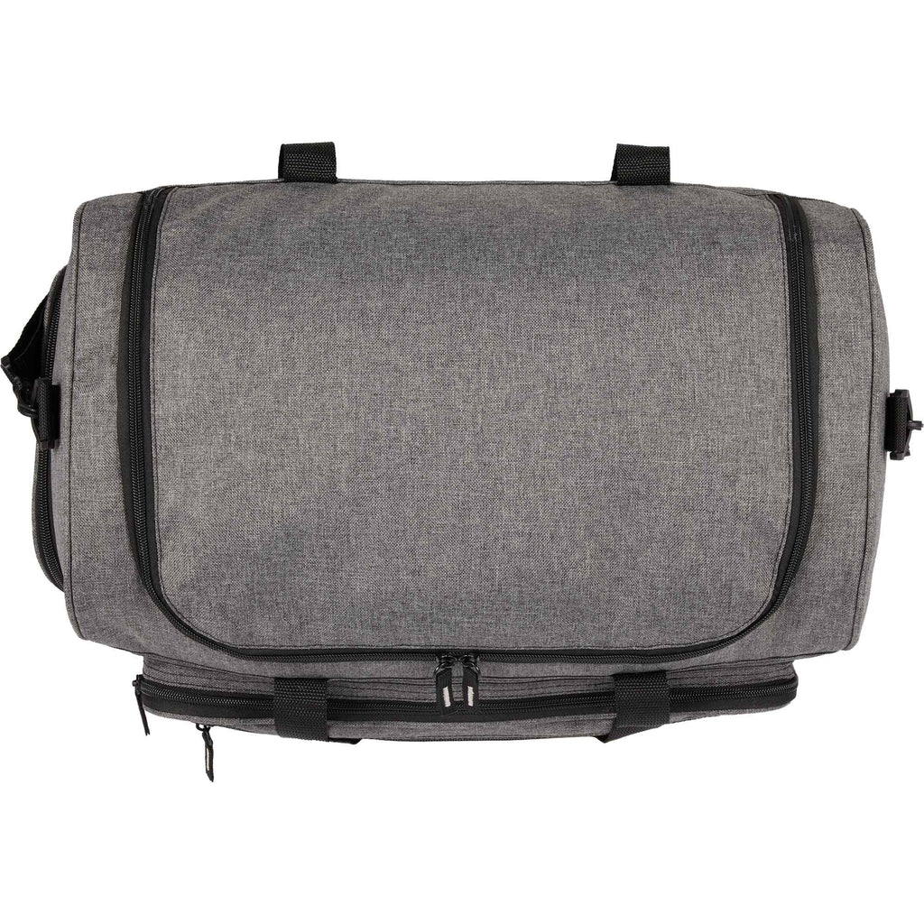 Excel Sport Club Duffel Bag, 18 Inches Embroidery - Charcoal - Front Straight