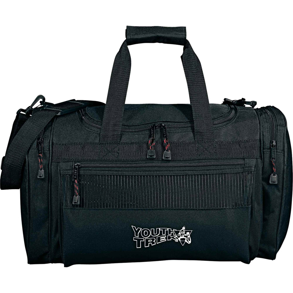 Excel Sport Deluxe Duffel Bag, 20 Inches Embroidery - Black - Front