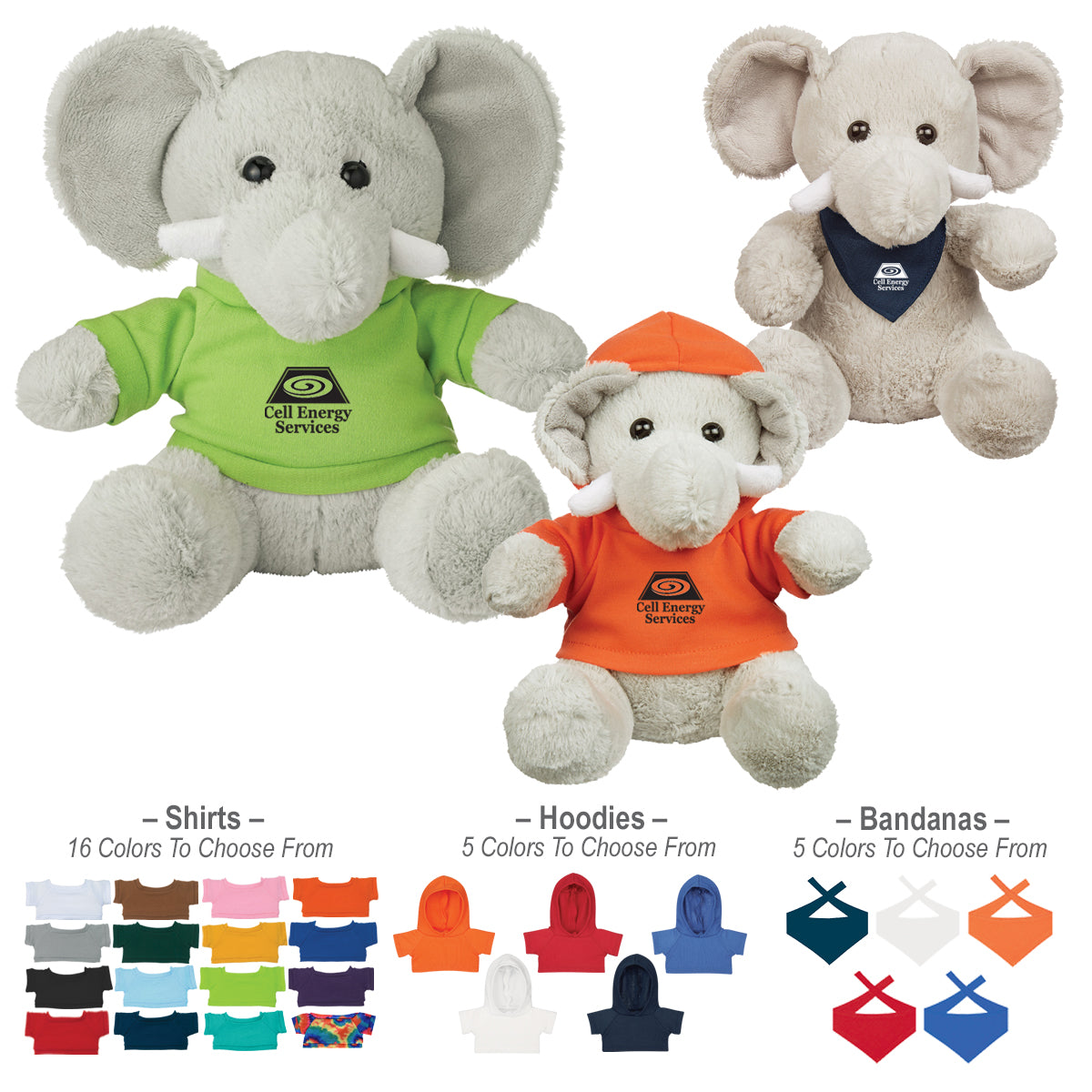 Excellent Elephant Plush Toy, 8.5 Inch - 8 ½" Excellent Elephant