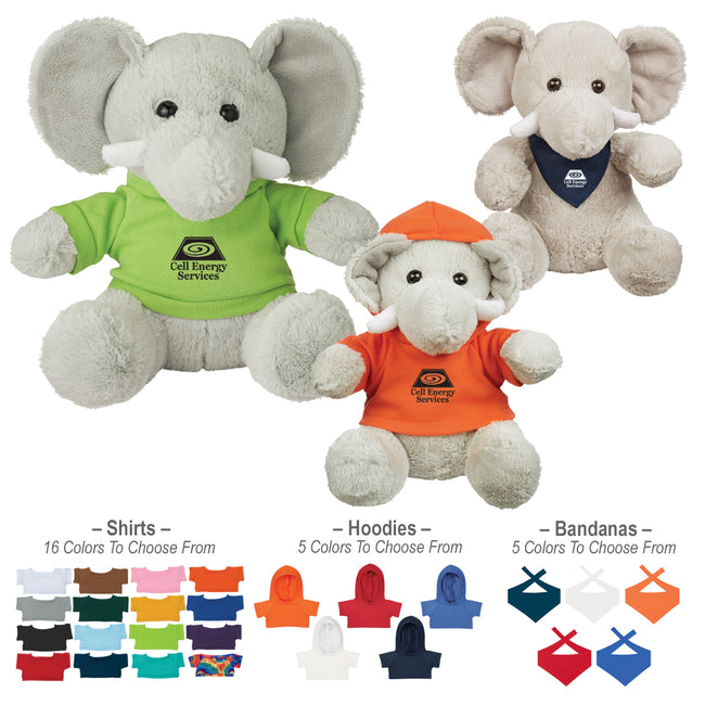 Excellent Elephant Plush Toy, 8.5 Inch