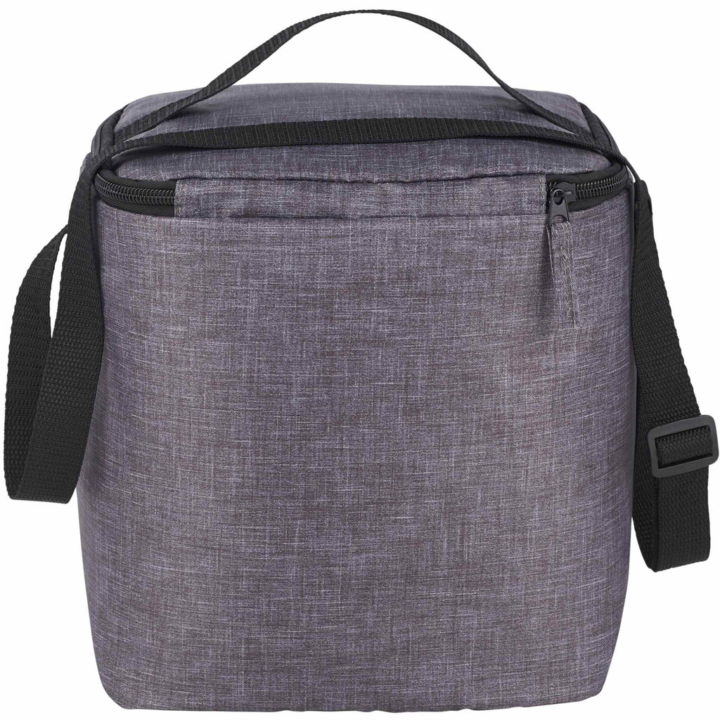 Excursion Recycled Lunch Cooler for 6 Cans Embroidery - Charcoal - Back