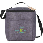Excursion Recycled Lunch Cooler for 6 Cans Embroidery - Charcoal - Front