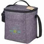 Excursion Recycled Lunch Cooler for 6 Cans Embroidery - Charcoal - Left Angle