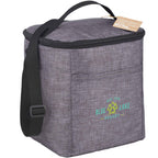Excursion Recycled Lunch Cooler for 6 Cans Embroidery - Charcoal - Right Angle