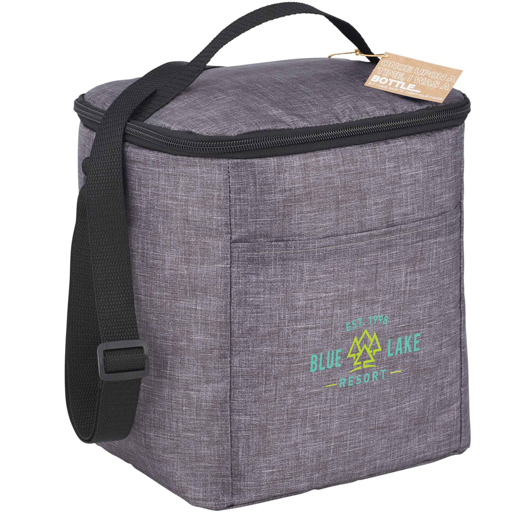 Excursion Recycled Lunch Cooler for 6 Cans Transfer - Charcoal - Right Angle