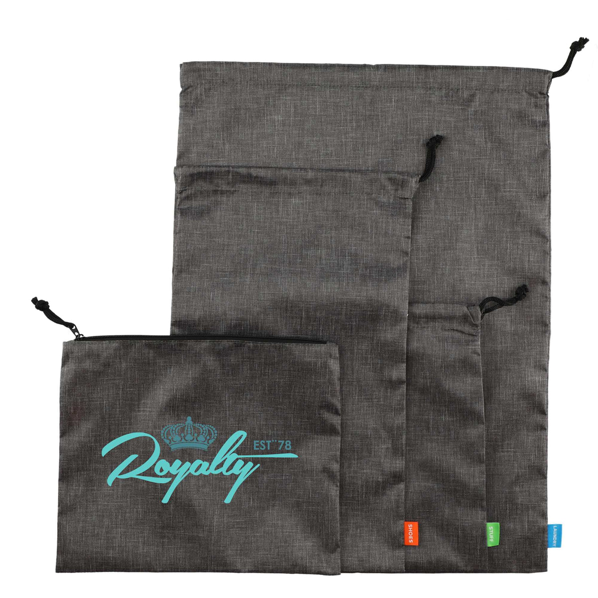 Excursion Recycled Travel Bag Set, 4 Pieces - Graphite - Group