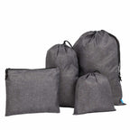 Excursion Recycled Travel Bag Set, 4 Pieces - Graphite - Propped 2
