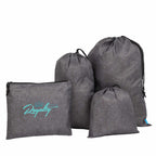 Excursion Recycled Travel Bag Set, 4 Pieces - Graphite - Propped