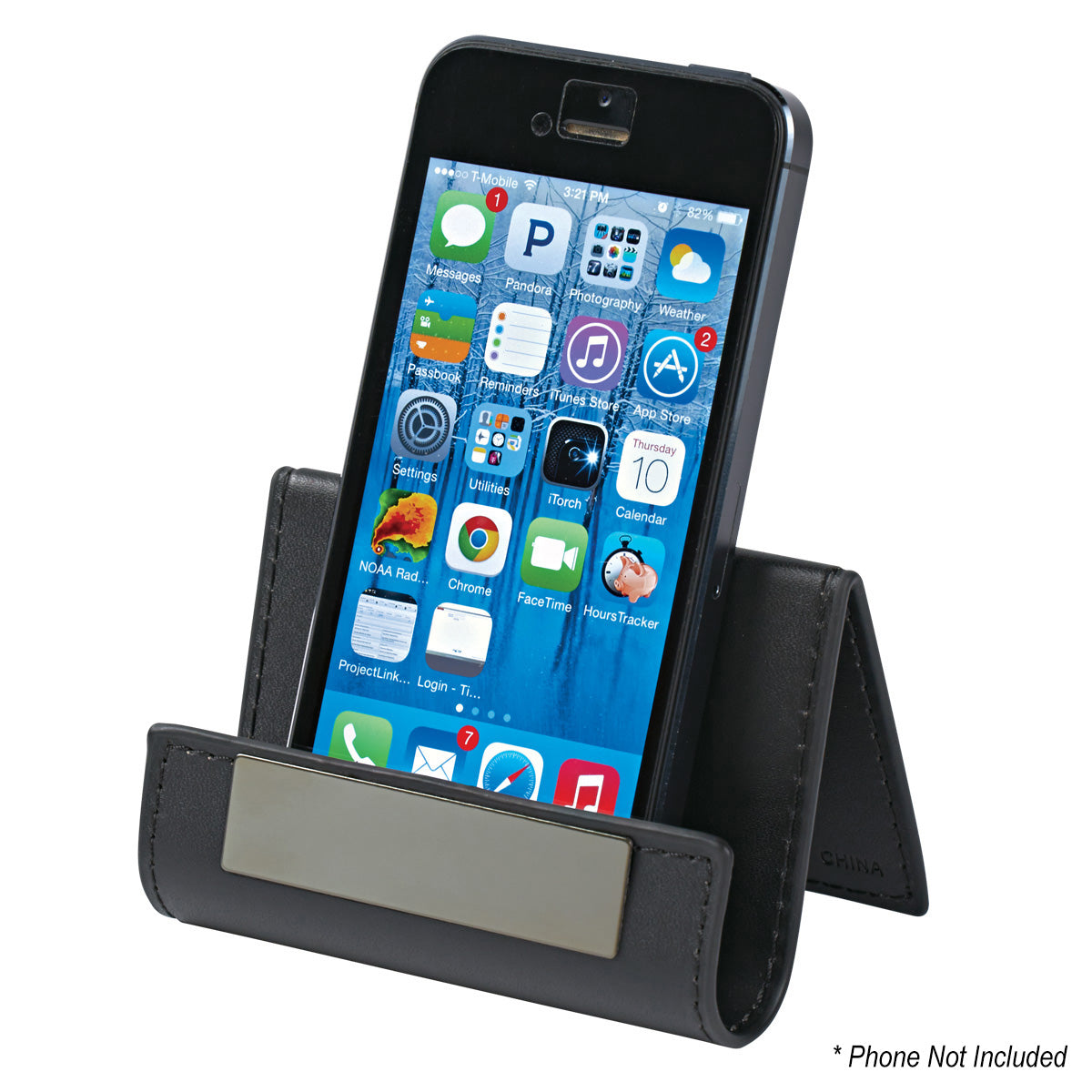 Execu-Buddy Stand for Cards and Media - Black - Phonestand_Inuse
