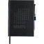 Executive Hardcover Journal, 5 x 7 Inches - Black - Front