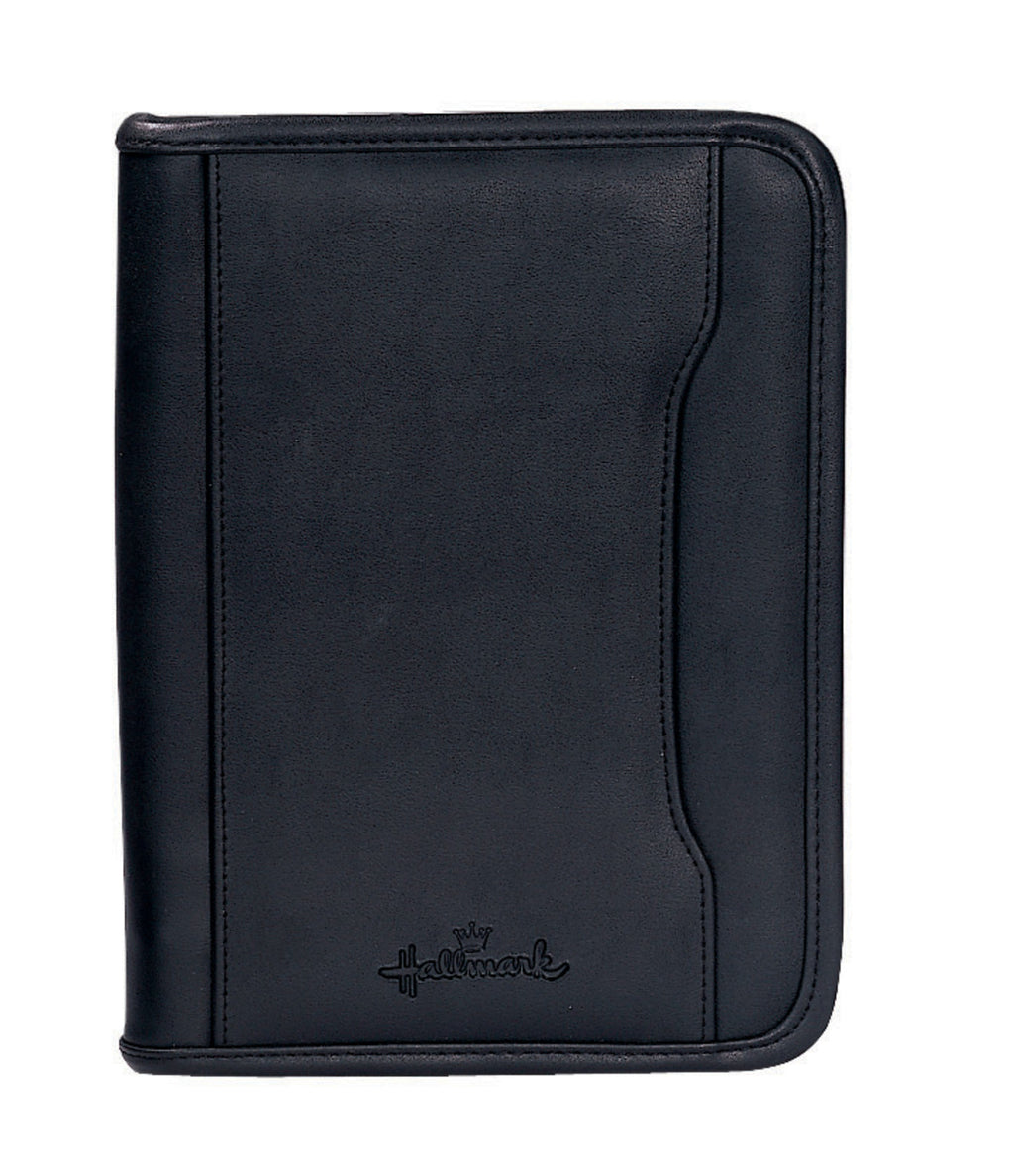 Executive Junior Zippered Padfolio - Black - View 1