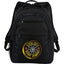 Executive Laptop Backpack with Organizer Panel, 15 Inch Full Color - Black - Front